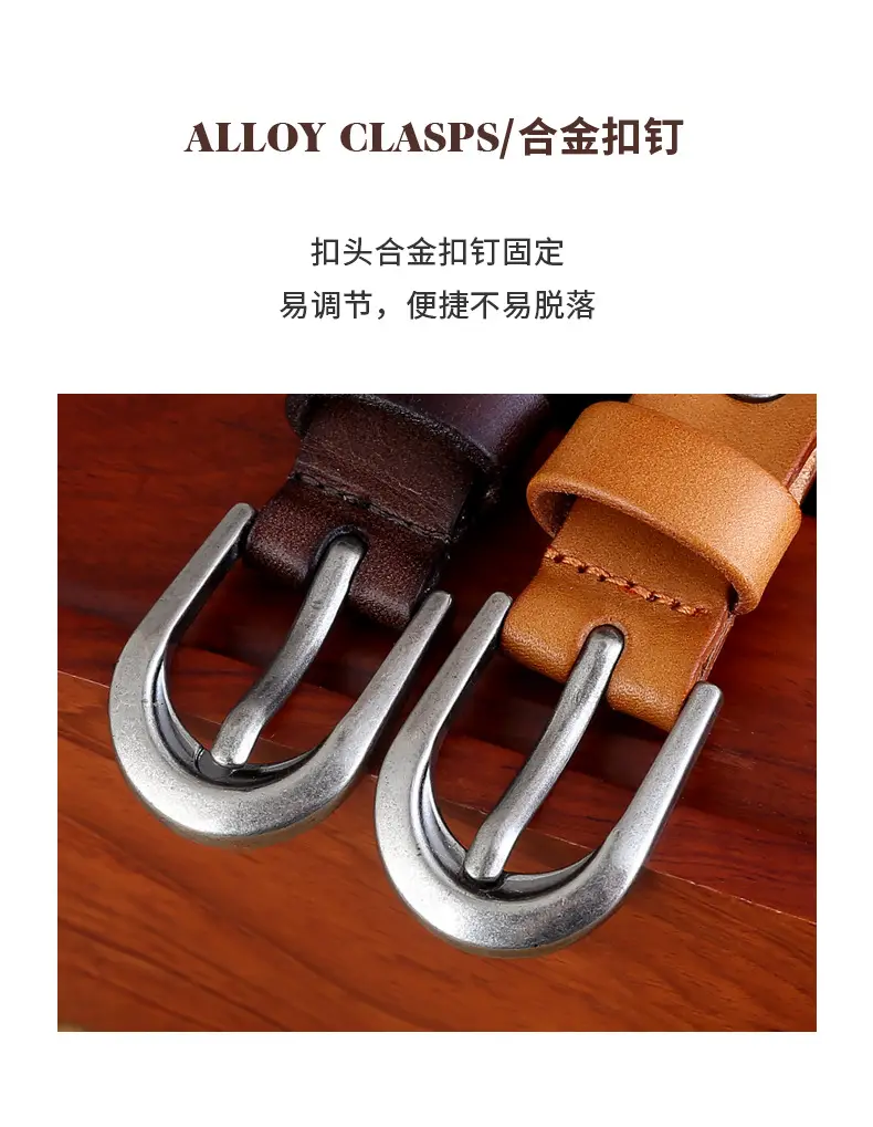 Brown Hand-Woven Women's Belt European American Fashion — feature 7