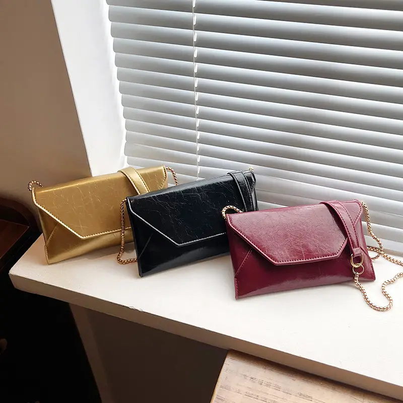 Gold Embroidered Crossbody Phone Bag for Women - Image 7