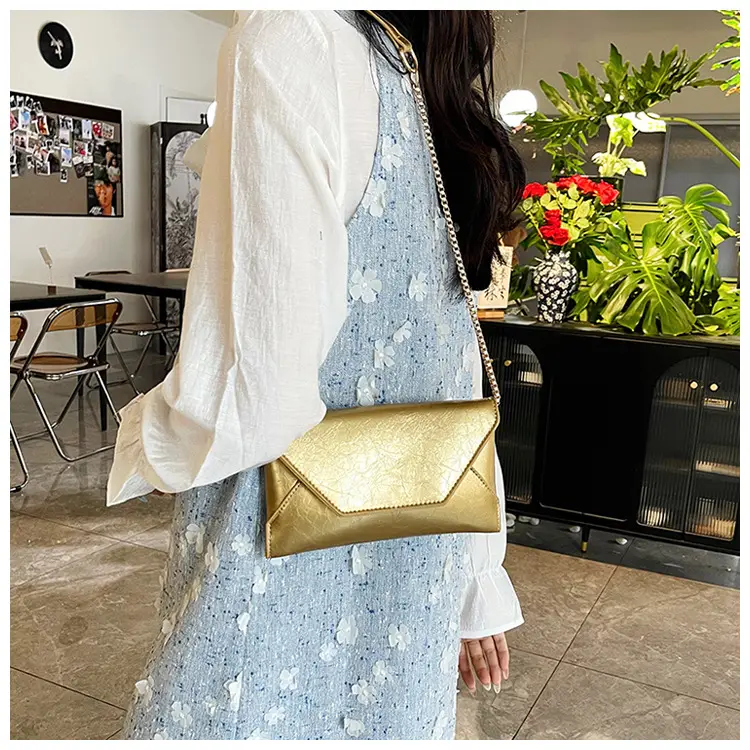 Gold Embroidered Crossbody Phone Bag for Women — feature 23