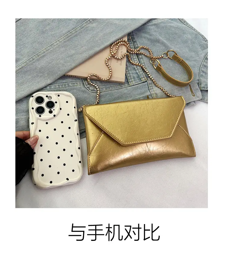 Gold Embroidered Crossbody Phone Bag for Women — feature 6