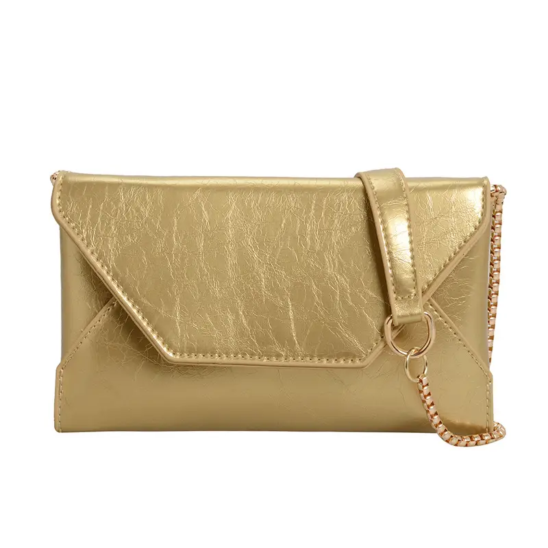 Gold Embroidered Crossbody Phone Bag for Women - Image 2