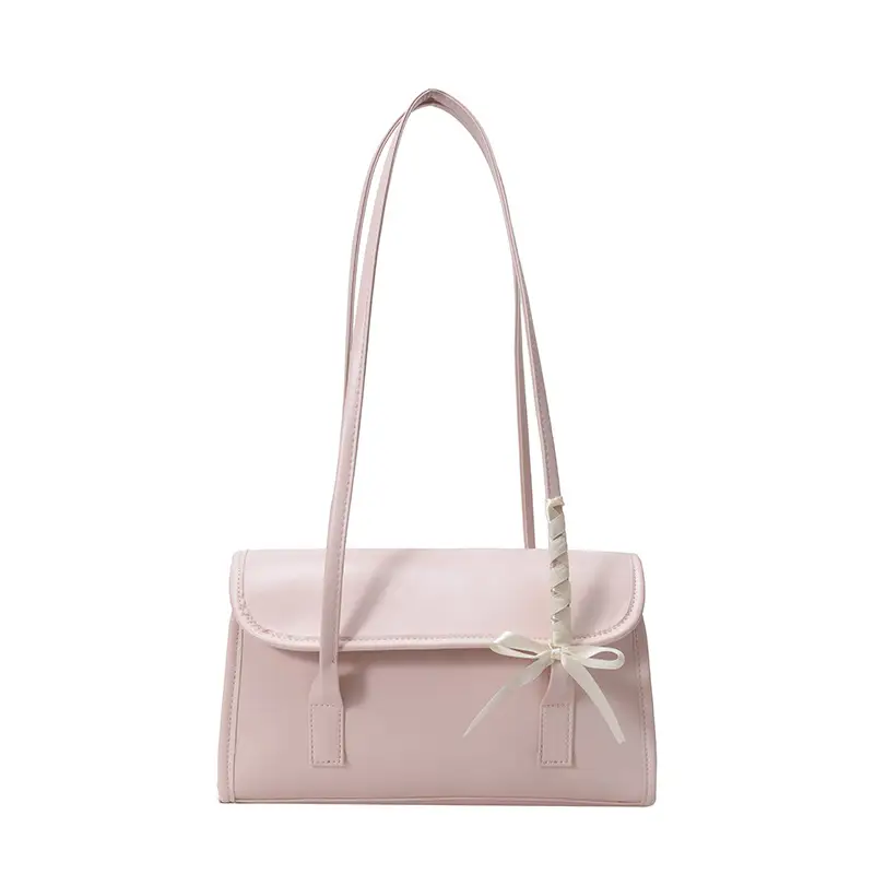 Pink Leather Shoulder Bag for Women Summer 2025 - Image 8