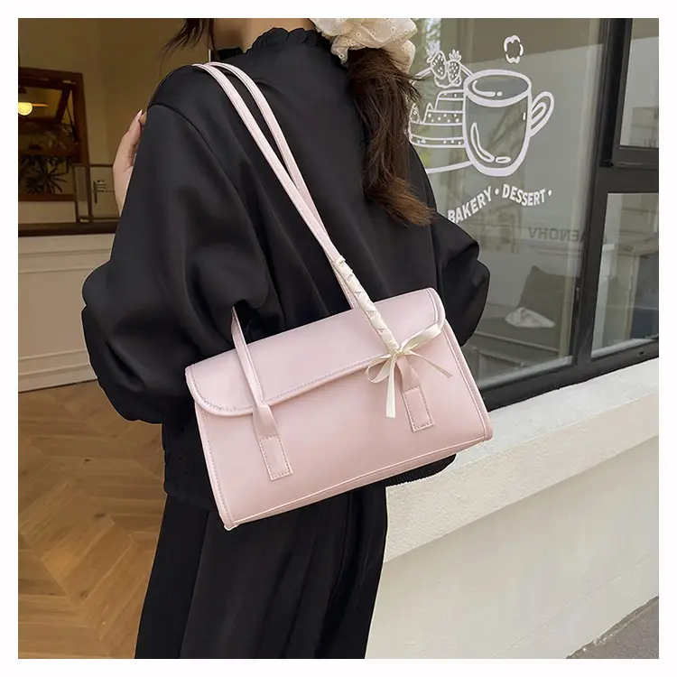 Pink Leather Shoulder Bag for Women Summer 2025 — feature 12