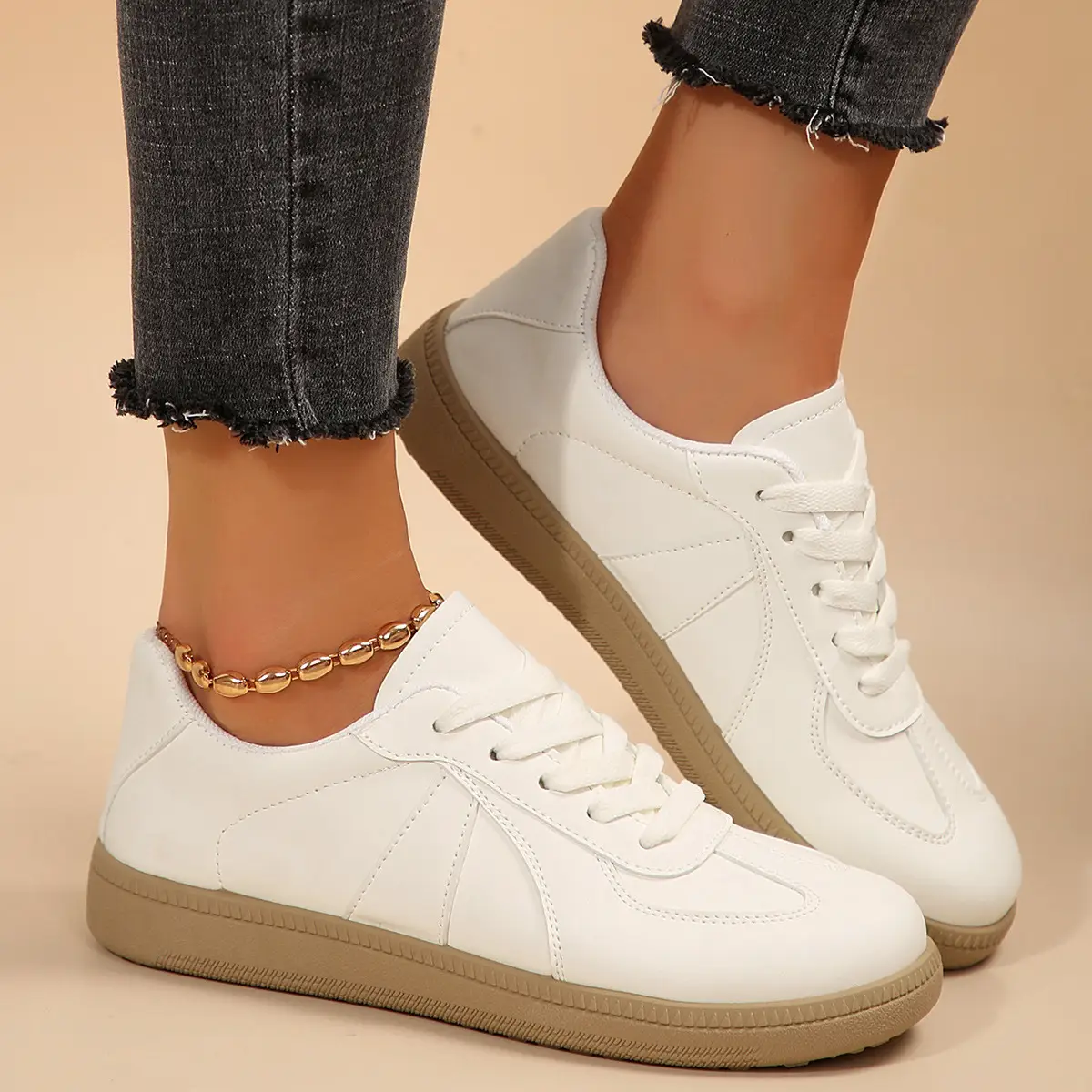 White Lace-Up Women's Summer Flats 2025 — feature 14