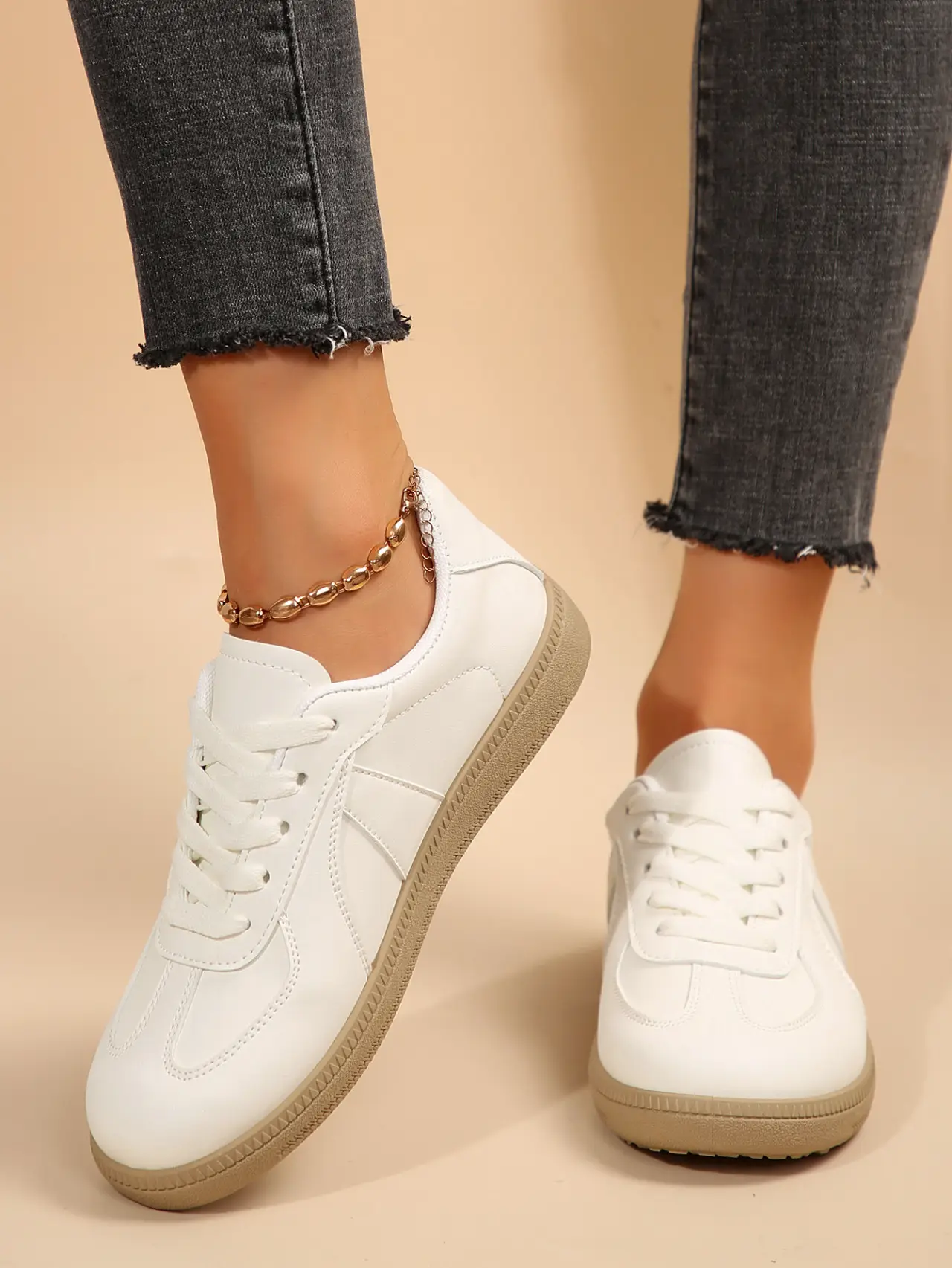 White Lace-Up Women's Summer Flats 2025 — feature 4