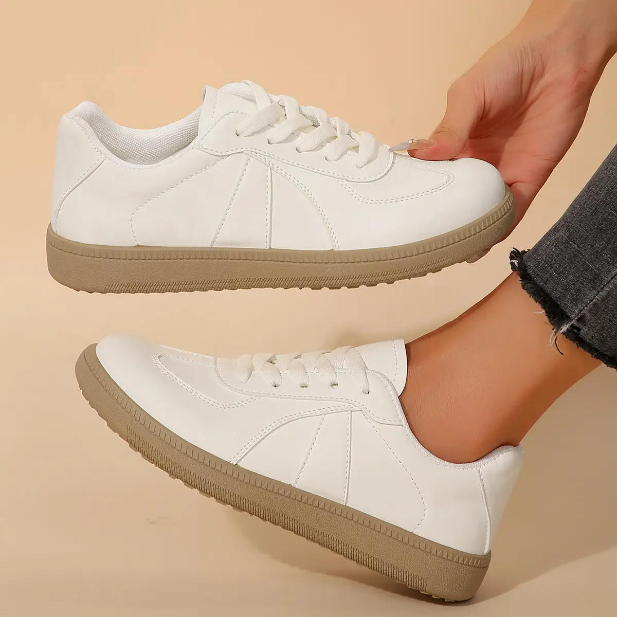 White Lace-Up Women's Summer Flats 2025 — feature 8