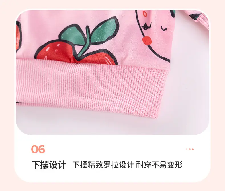 Source Factory Girls Sweatshirt Wholesale Autumn Cartoon Long Sleeve Children's Top Zippered Hooded Sweatshirt — feature 14