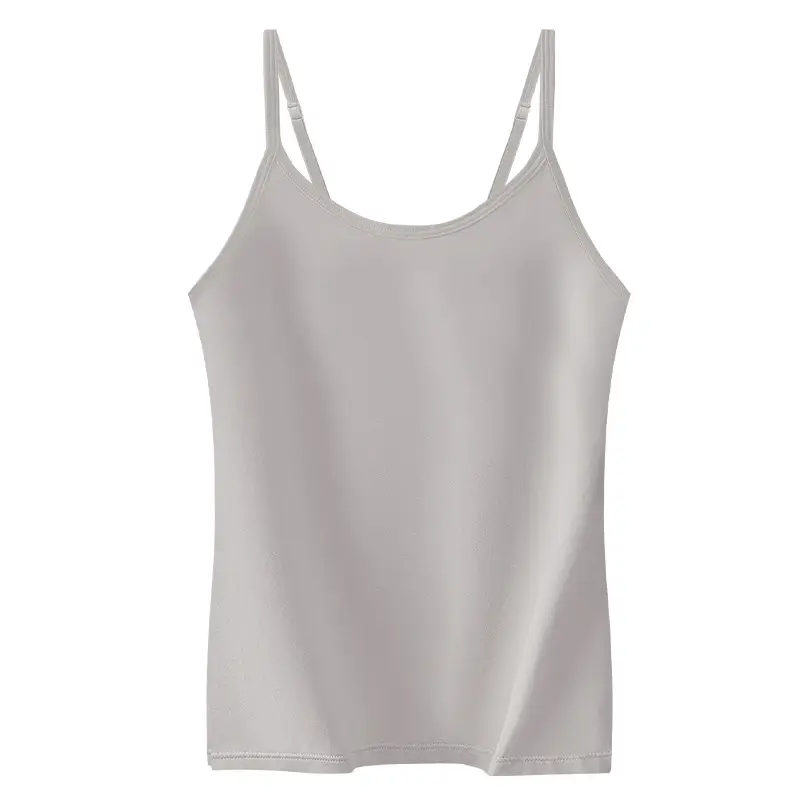 Xinjiang Long-Staple Cotton Spaghetti Strap Camisole Women's 2025 Summer New Adjustable Shoulder Strap High Elastic Round Neck Bottoming Shirt