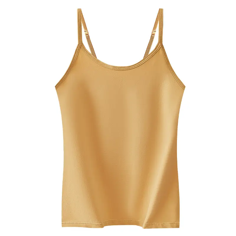 Xinjiang Long-Staple Cotton Spaghetti Strap Camisole Women's 2025 Summer New Adjustable Shoulder Strap High Elastic Round Neck Bottoming Shirt