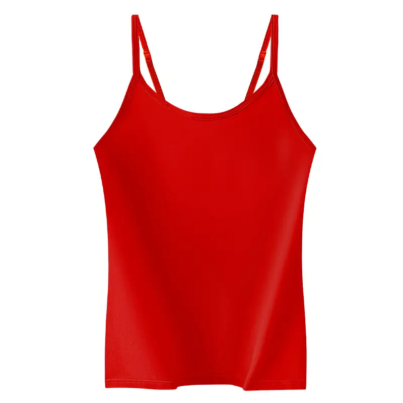 Xinjiang Long-Staple Cotton Spaghetti Strap Camisole Women's 2025 Summer New Adjustable Shoulder Strap High Elastic Round Neck Bottoming Shirt