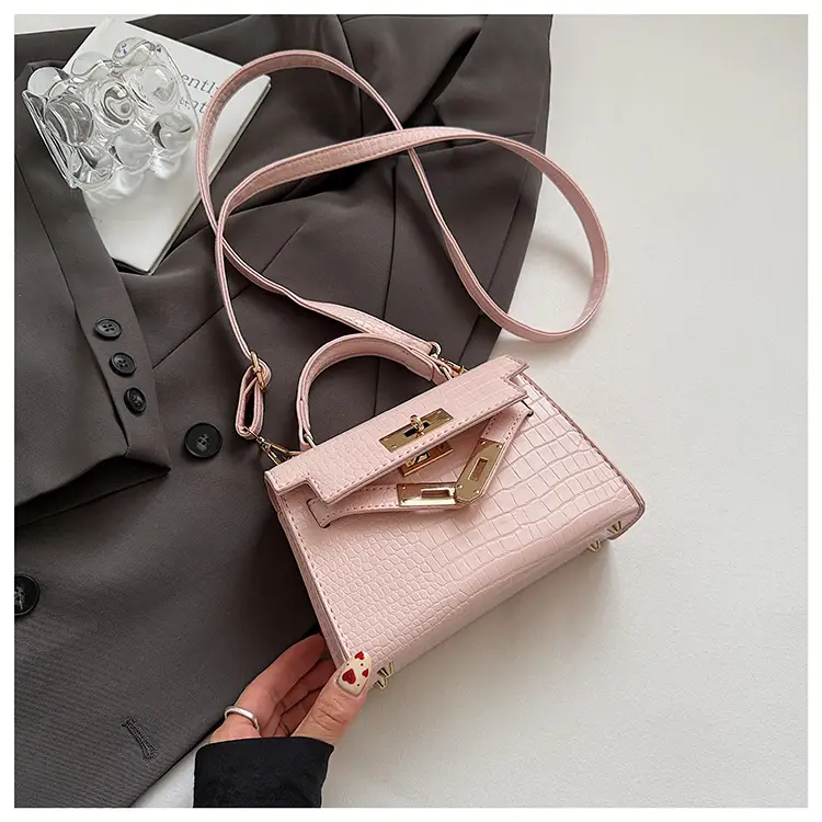 Women's 2025 Croc Leather Shoulder Crossbody Bag — feature 26