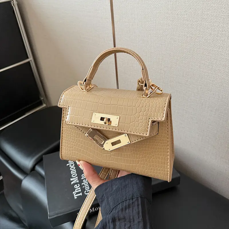 Women's 2025 Croc Leather Shoulder Crossbody Bag - Image 2
