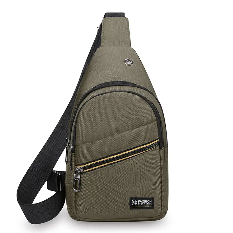 Men's New Oxford Cloth Crossbody Bag Green Multifunctional - Image 3