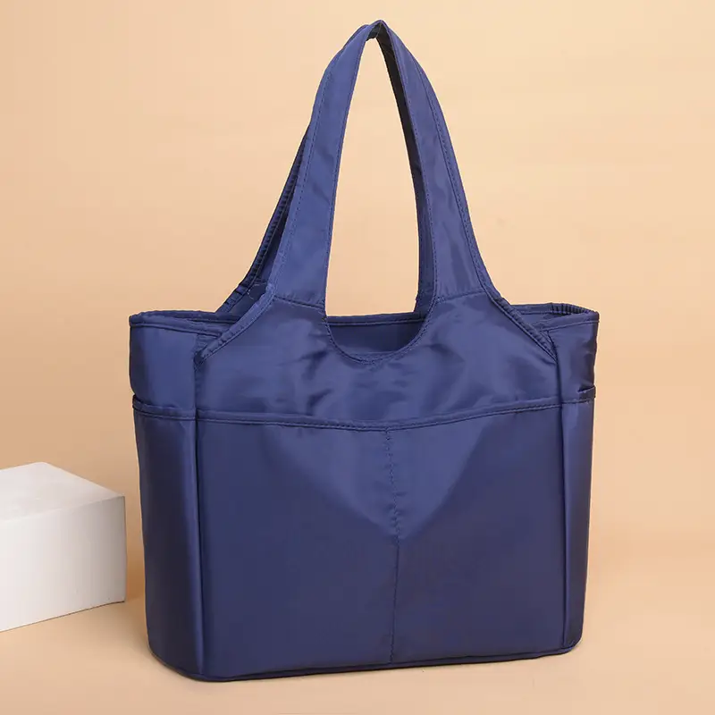 2026 Women's Multi-Pocket Oxford Handbag Purple - Image 6