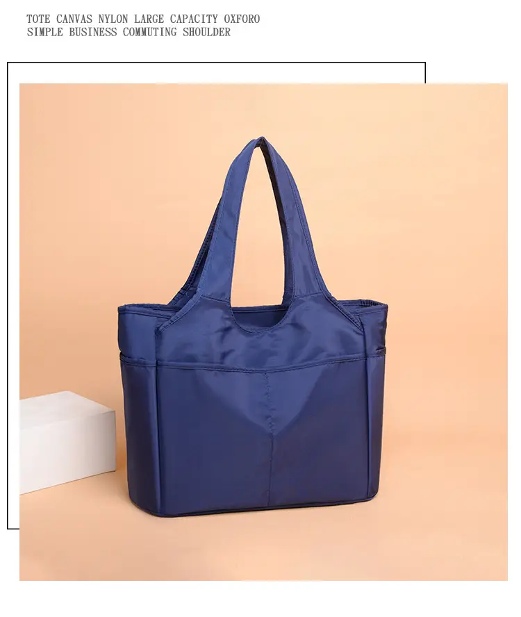 2026 Women's Multi-Pocket Oxford Handbag Purple — feature 18