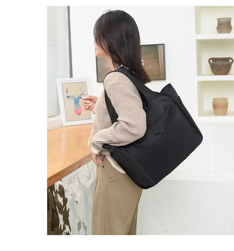 2026 Women's Multi-Pocket Oxford Handbag Purple — feature 22