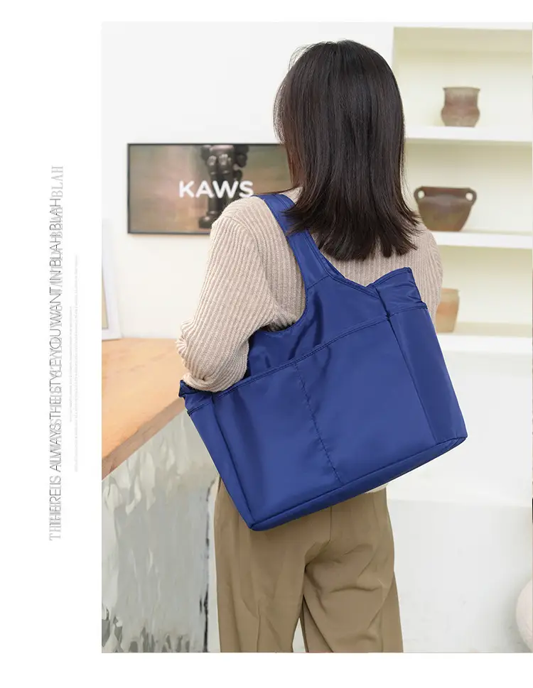 2026 Women's Multi-Pocket Oxford Handbag Purple — feature 23