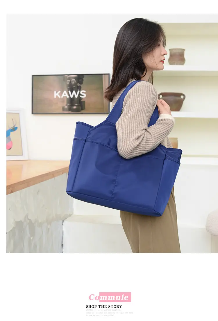 2026 Women's Multi-Pocket Oxford Handbag Purple — feature 24