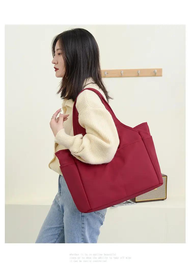 2026 Women's Multi-Pocket Oxford Handbag Purple — feature 25