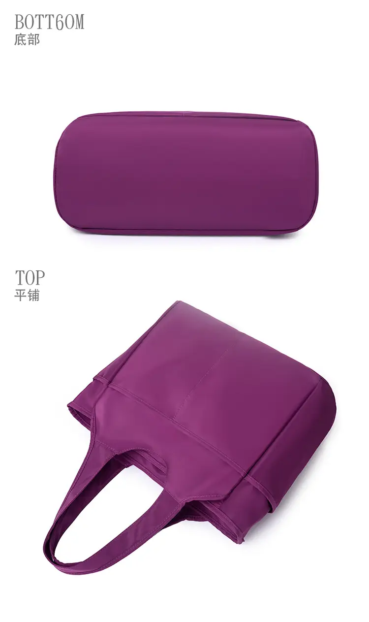 2026 Women's Multi-Pocket Oxford Handbag Purple — feature 33