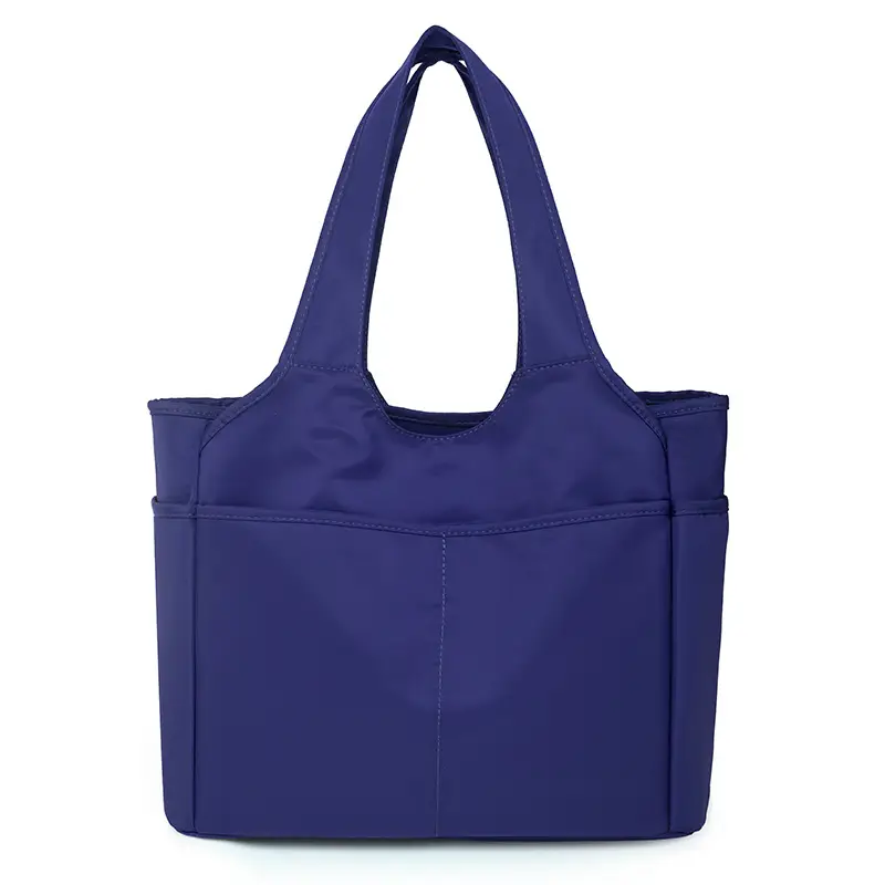 2026 Women's Multi-Pocket Oxford Handbag Purple - Image 3