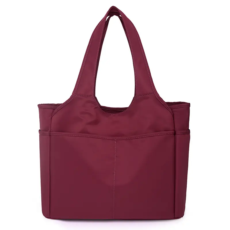 2026 Women's Multi-Pocket Oxford Handbag Purple - Image 4