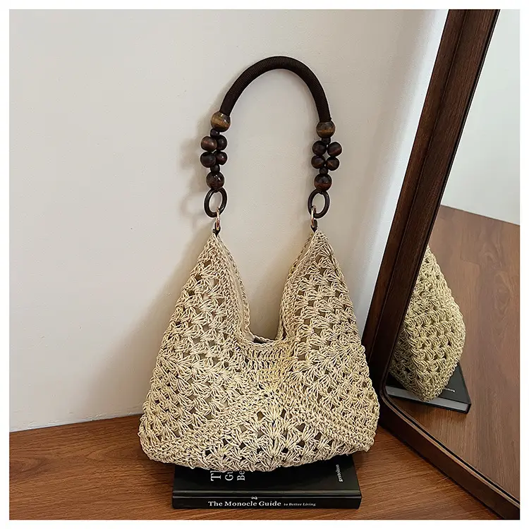 Women Straw Bag Large Capacity Summer Seaside Commuter — feature 24