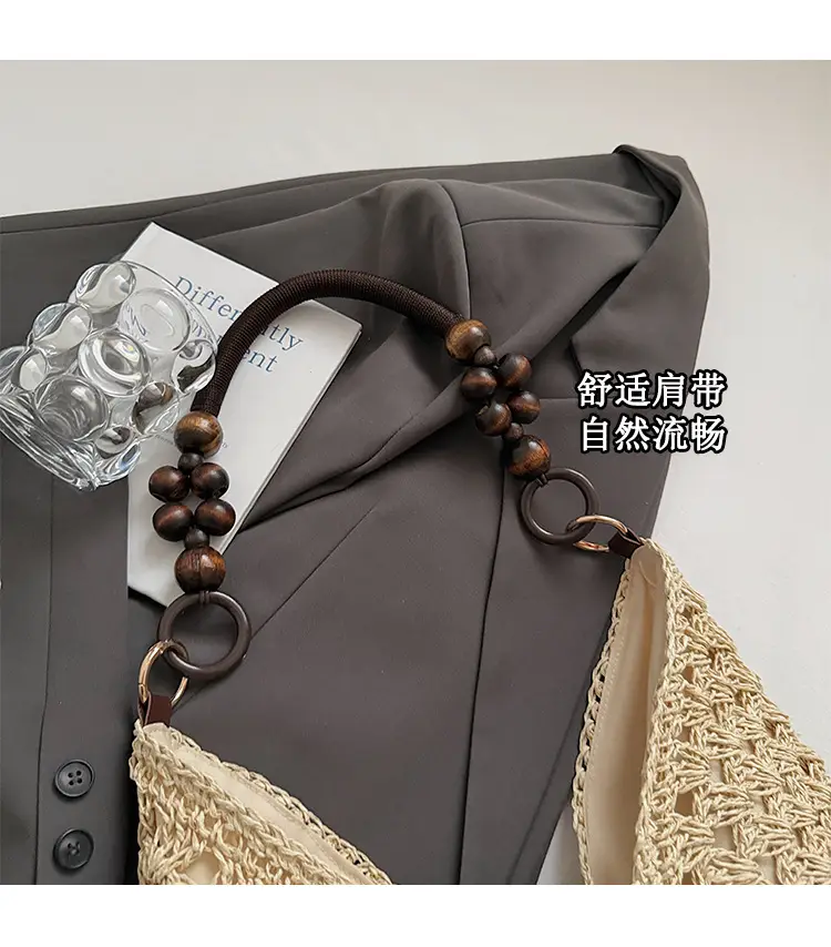 Women Straw Bag Large Capacity Summer Seaside Commuter — feature 8
