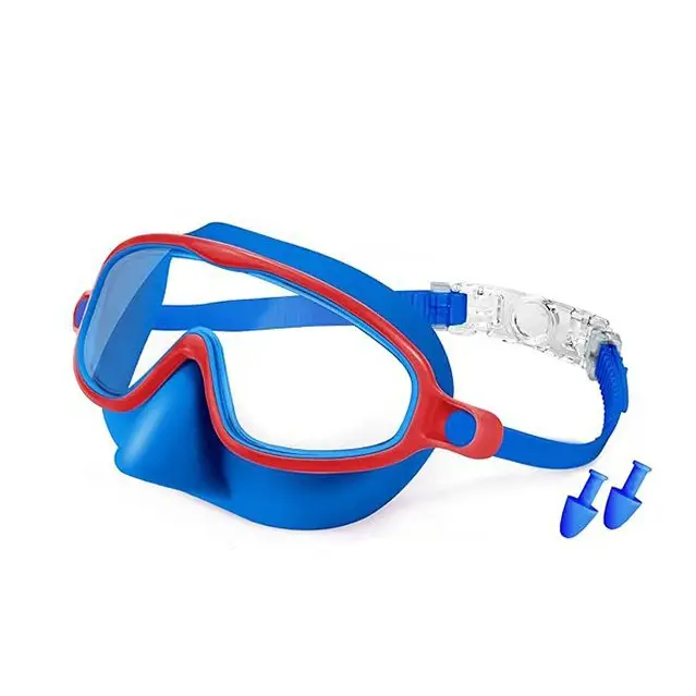 Amazon's Popular Swimming Goggles with Nose Mask, Wide Field of View Diving Mask, Anti-Fog Uv Children's Swimming Goggles