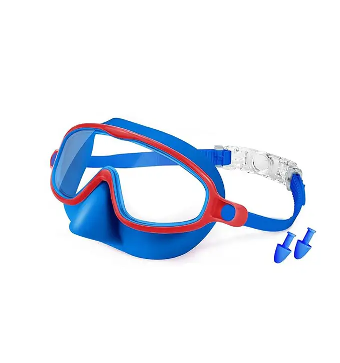 Amazon's Popular Swimming Goggles with Nose Mask, Wide Field of View Diving Mask, Anti-Fog Uv Children's Swimming Goggles
