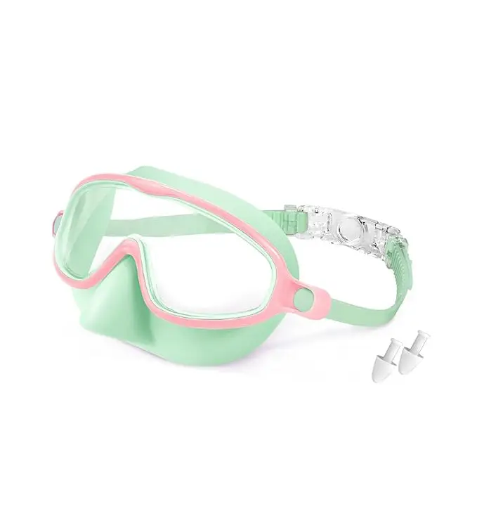 Amazon's Popular Swimming Goggles with Nose Mask, Wide Field of View Diving Mask, Anti-Fog Uv Children's Swimming Goggles