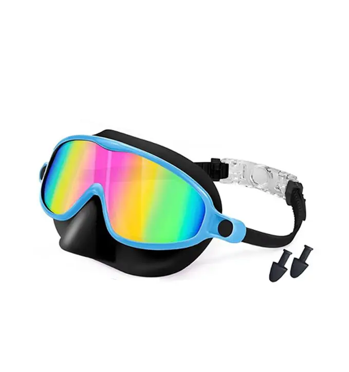 Amazon's Popular Swimming Goggles with Nose Mask, Wide Field of View Diving Mask, Anti-Fog Uv Children's Swimming Goggles