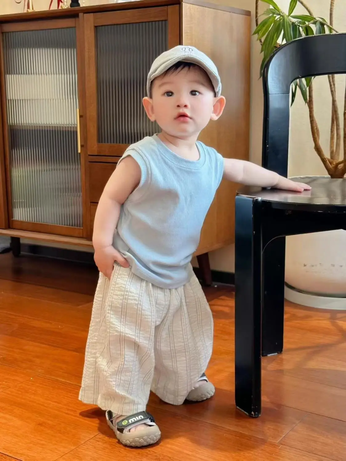 Boys Anti-Mosquito Pants Baby Sleeveless T-Shirt Suit 25 New — feature 2