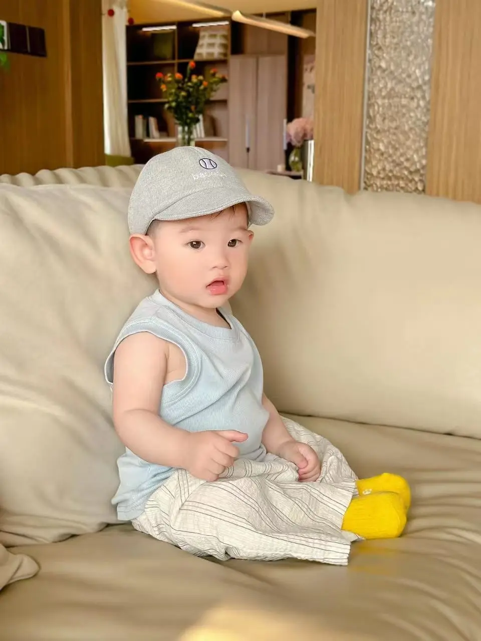 Boys Anti-Mosquito Pants Baby Sleeveless T-Shirt Suit 25 New — feature 4