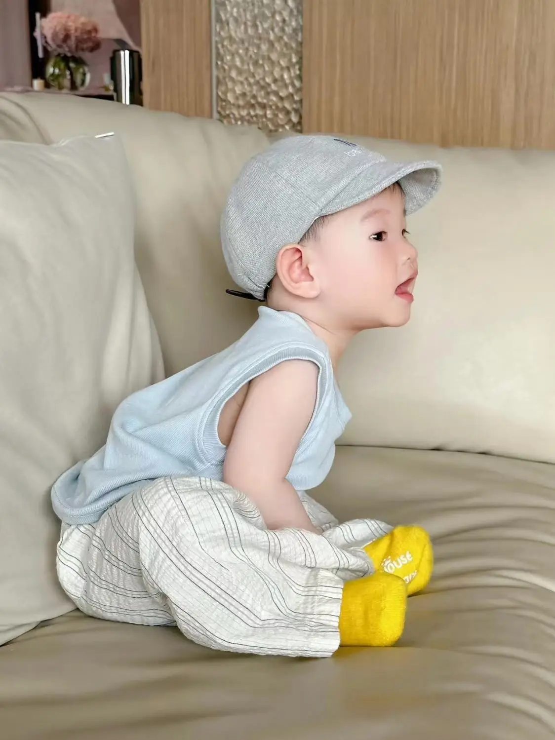 Boys Anti-Mosquito Pants Baby Sleeveless T-Shirt Suit 25 New — feature 8