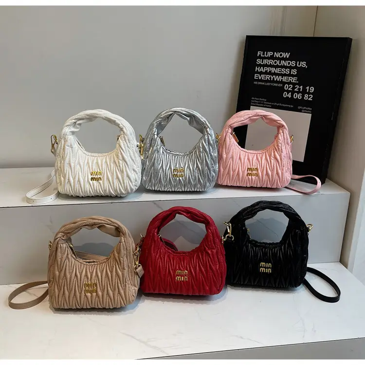 Korean Style Pleated Cloud Handbag for Women — feature 1