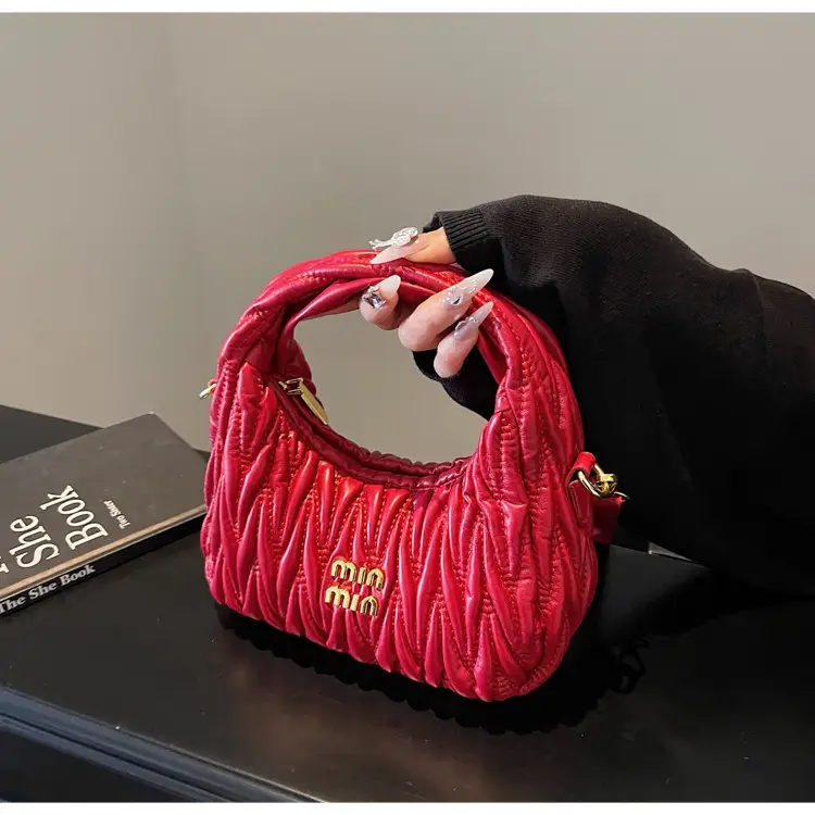 Korean Style Pleated Cloud Handbag for Women — feature 22
