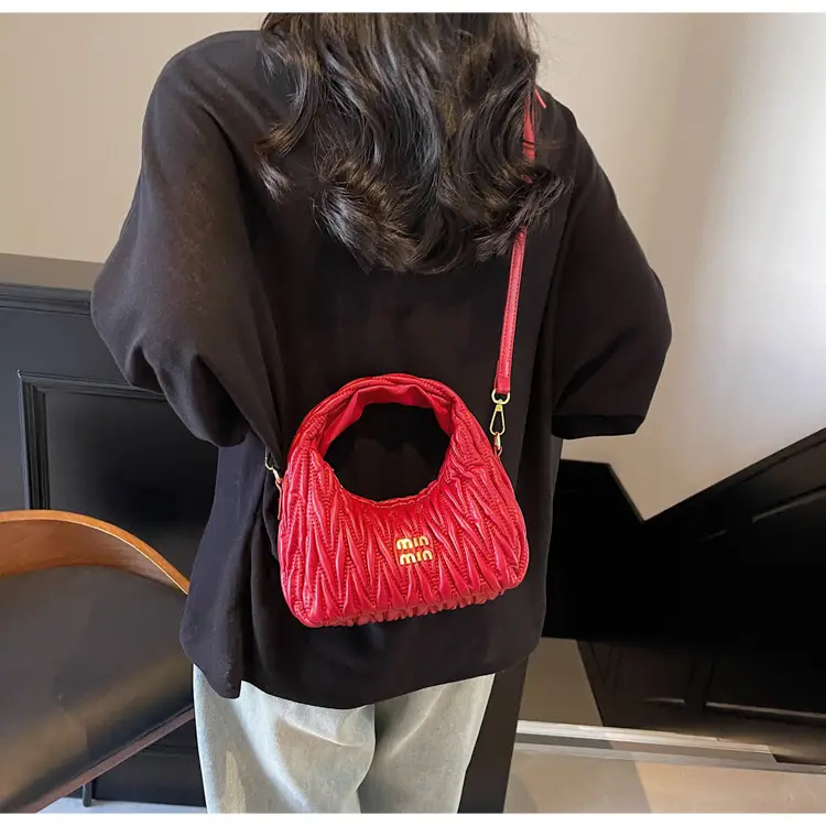 Korean Style Pleated Cloud Handbag for Women — feature 24