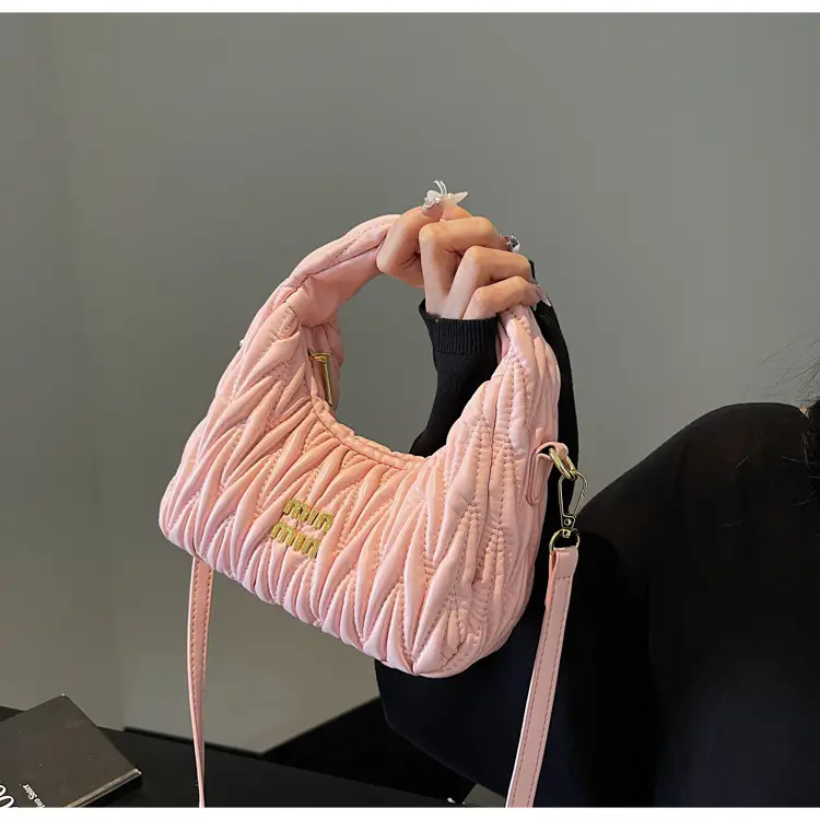 Korean Style Pleated Cloud Handbag for Women — feature 25