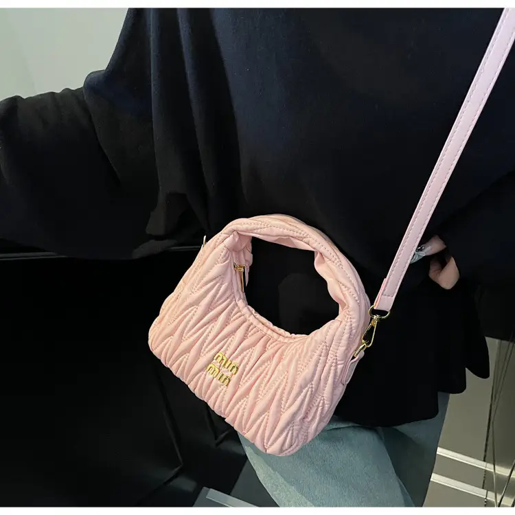 Korean Style Pleated Cloud Handbag for Women — feature 30