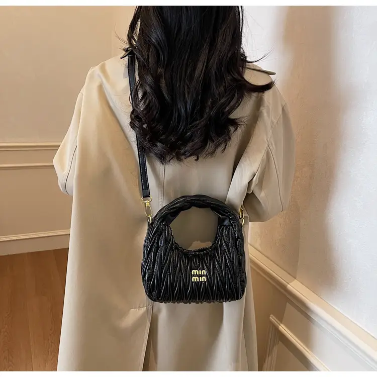 Korean Style Pleated Cloud Handbag for Women — feature 48