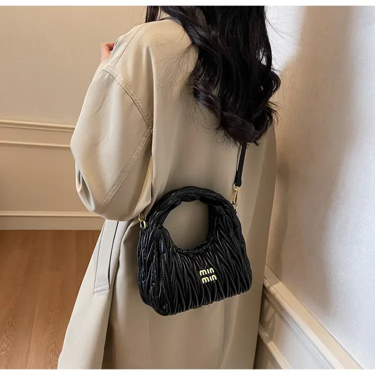 Korean Style Pleated Cloud Handbag for Women — feature 49