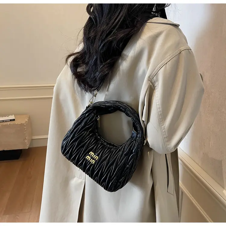 Korean Style Pleated Cloud Handbag for Women — feature 50