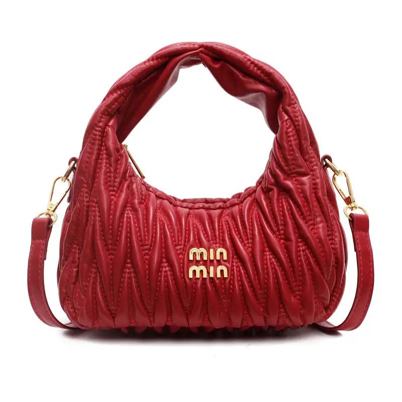 Korean Style Pleated Cloud Handbag for Women