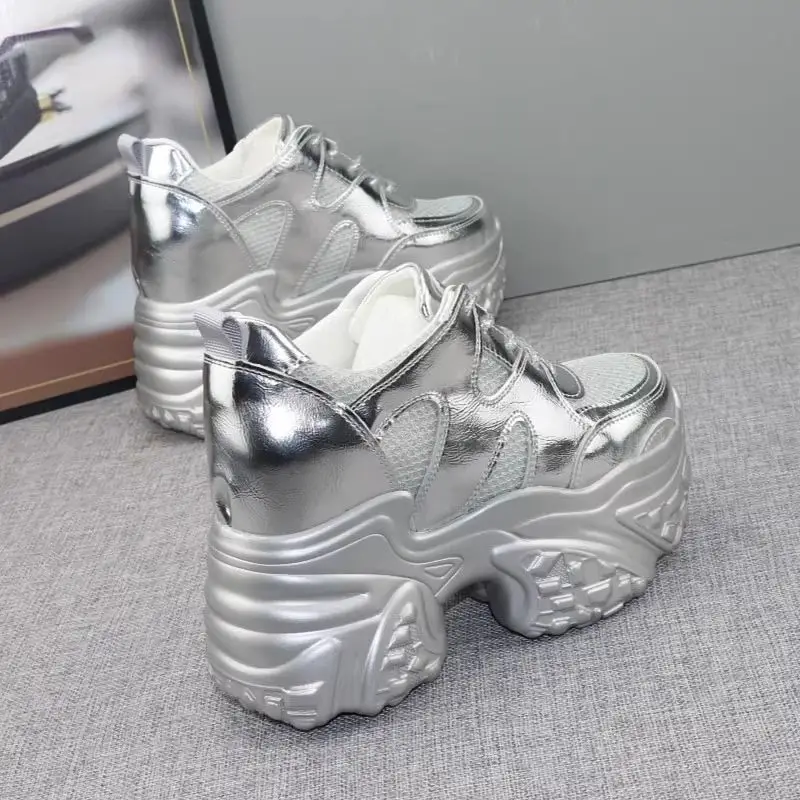 Black Thick Platform Sneakers for Women 2025 - Image 5