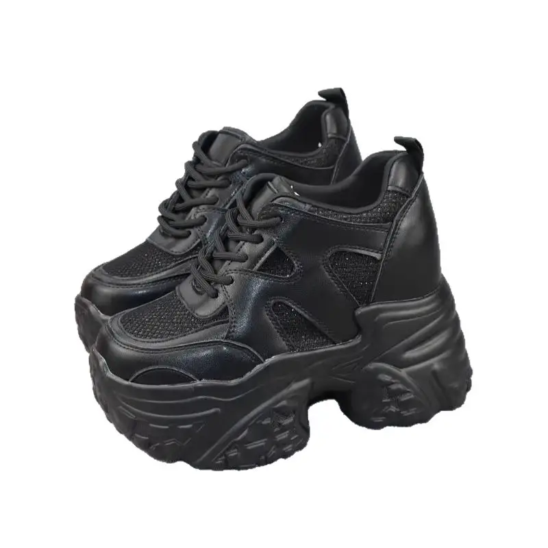Black Thick Platform Sneakers for Women 2025 - Image 8