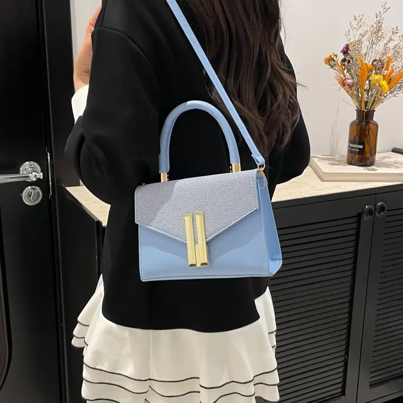Green Textured Women's Shoulder Bag 2024 New Style - Image 8