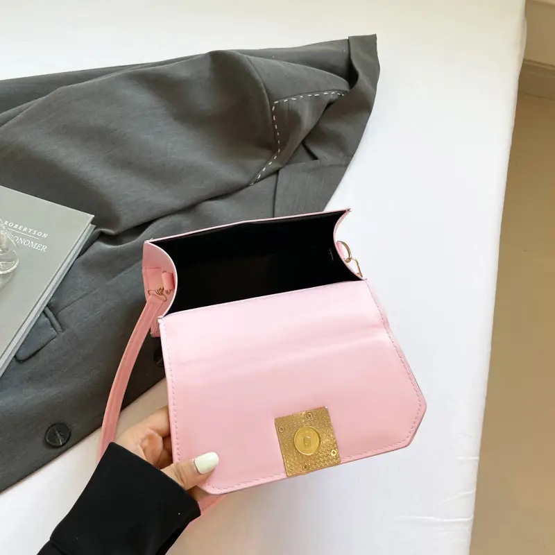 Pink FPU Leather Shoulder Bag for Women 2025 - Image 9