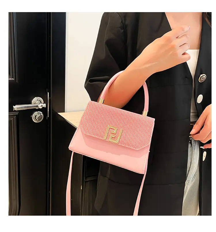 Pink FPU Leather Shoulder Bag for Women 2025 — feature 25