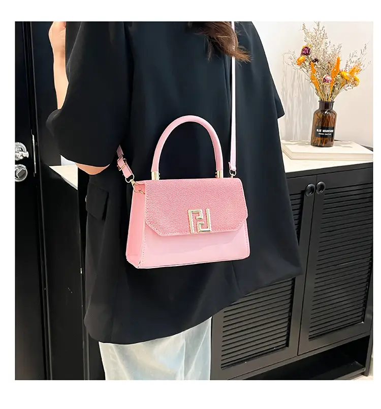 Pink FPU Leather Shoulder Bag for Women 2025 — feature 27